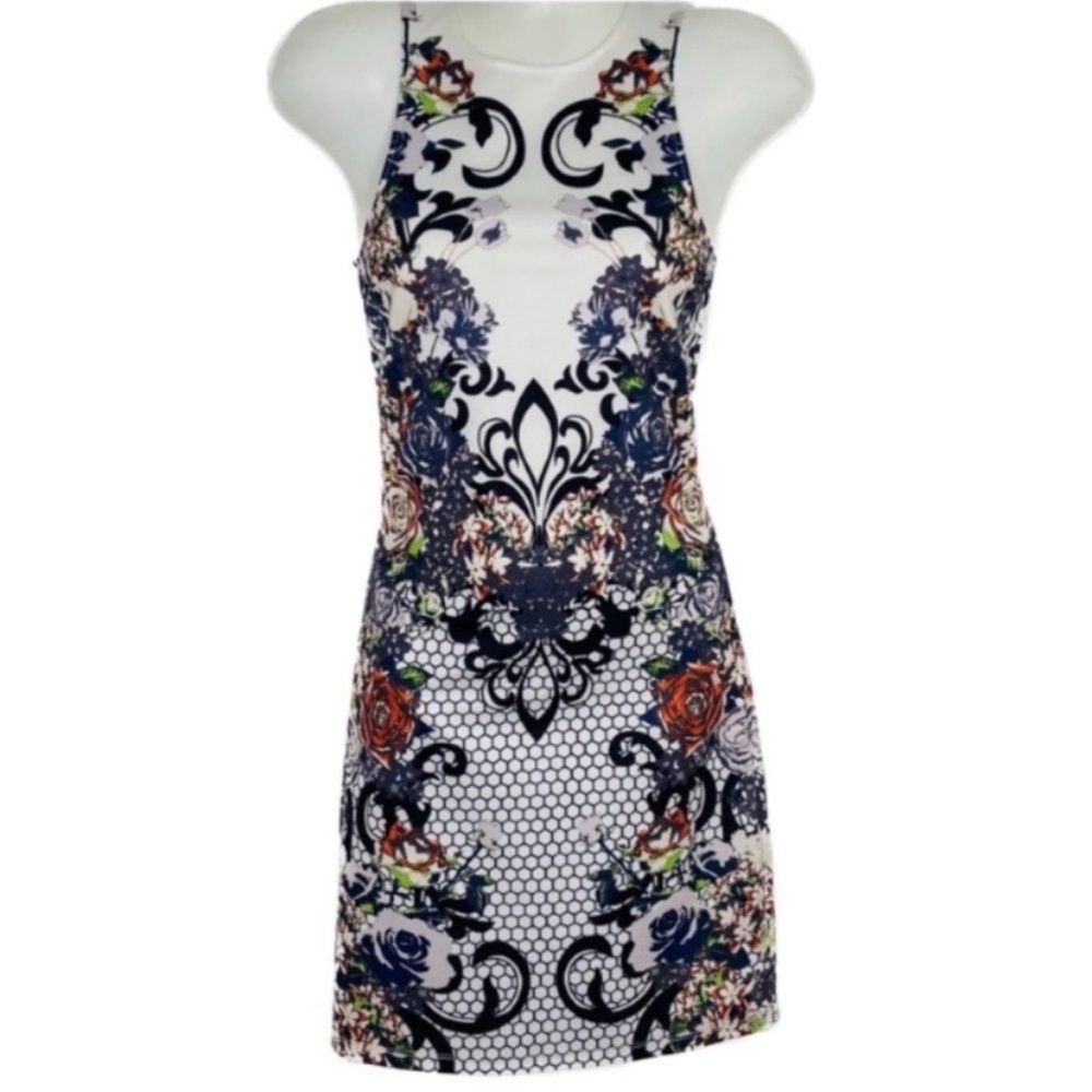 Floral Tatoo Style A-LINE Dress